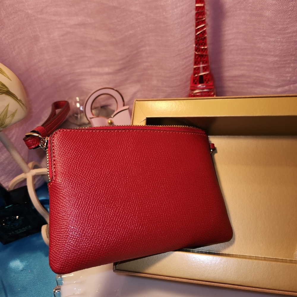 COACH Red Wrislet With Two Charms  NWT - Picture 7 of 9